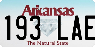 AR license plate 193LAE