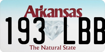 AR license plate 193LBB