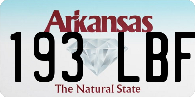 AR license plate 193LBF