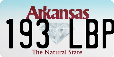 AR license plate 193LBP