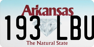AR license plate 193LBU