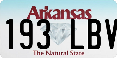 AR license plate 193LBV