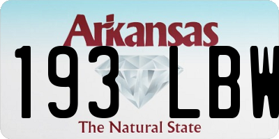 AR license plate 193LBW