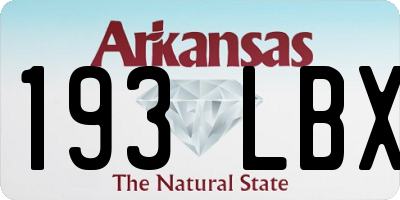 AR license plate 193LBX