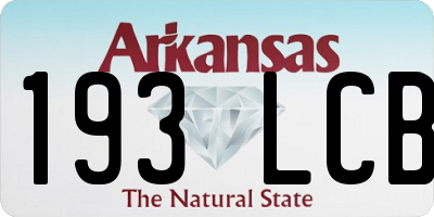 AR license plate 193LCB