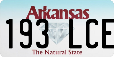 AR license plate 193LCE