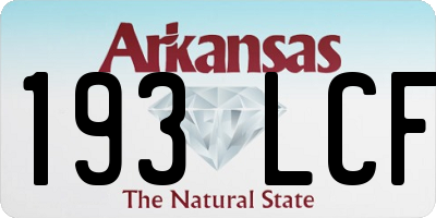 AR license plate 193LCF