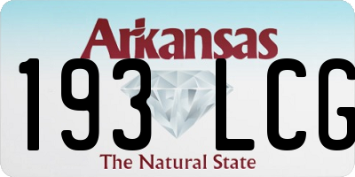 AR license plate 193LCG
