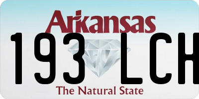 AR license plate 193LCH