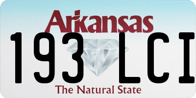 AR license plate 193LCI