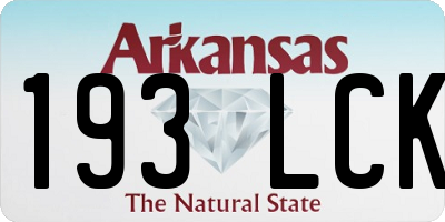 AR license plate 193LCK