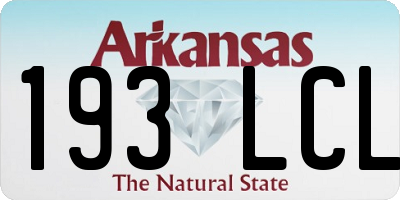 AR license plate 193LCL
