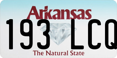 AR license plate 193LCQ