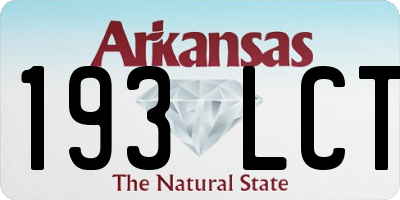AR license plate 193LCT
