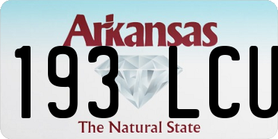 AR license plate 193LCU