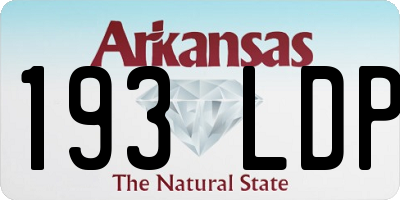 AR license plate 193LDP