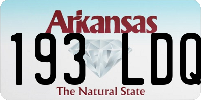 AR license plate 193LDQ
