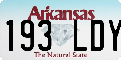 AR license plate 193LDY