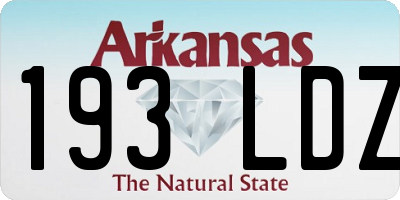 AR license plate 193LDZ