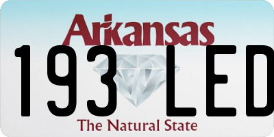 AR license plate 193LED