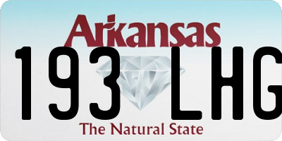 AR license plate 193LHG