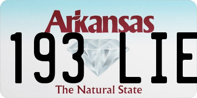 AR license plate 193LIE