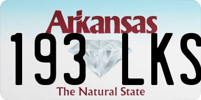 AR license plate 193LKS