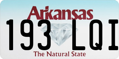 AR license plate 193LQI