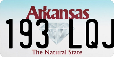 AR license plate 193LQJ