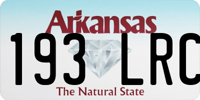 AR license plate 193LRC