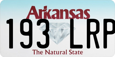 AR license plate 193LRP