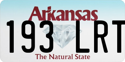 AR license plate 193LRT