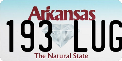AR license plate 193LUG