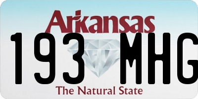 AR license plate 193MHG