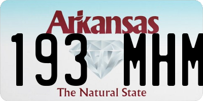 AR license plate 193MHM