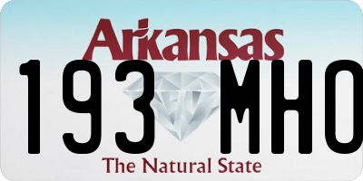 AR license plate 193MHO