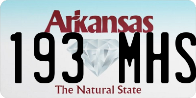AR license plate 193MHS