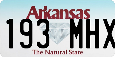 AR license plate 193MHX