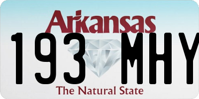 AR license plate 193MHY