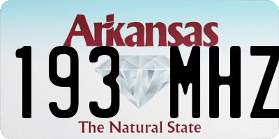AR license plate 193MHZ