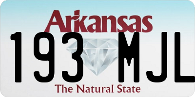 AR license plate 193MJL