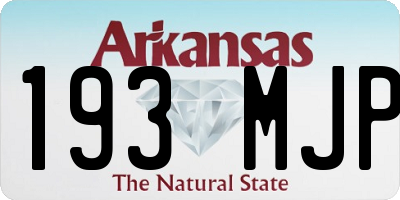 AR license plate 193MJP