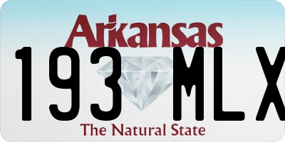 AR license plate 193MLX