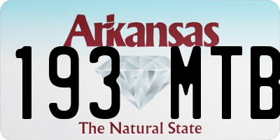 AR license plate 193MTB