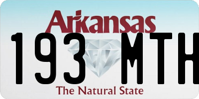 AR license plate 193MTH