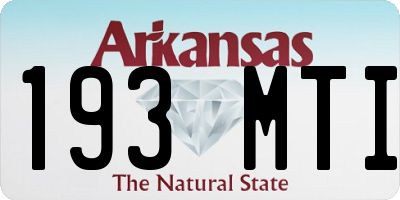 AR license plate 193MTI
