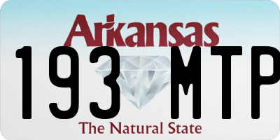 AR license plate 193MTP