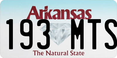 AR license plate 193MTS