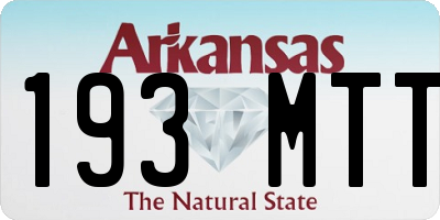 AR license plate 193MTT
