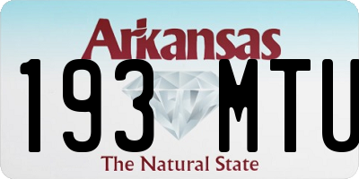 AR license plate 193MTU